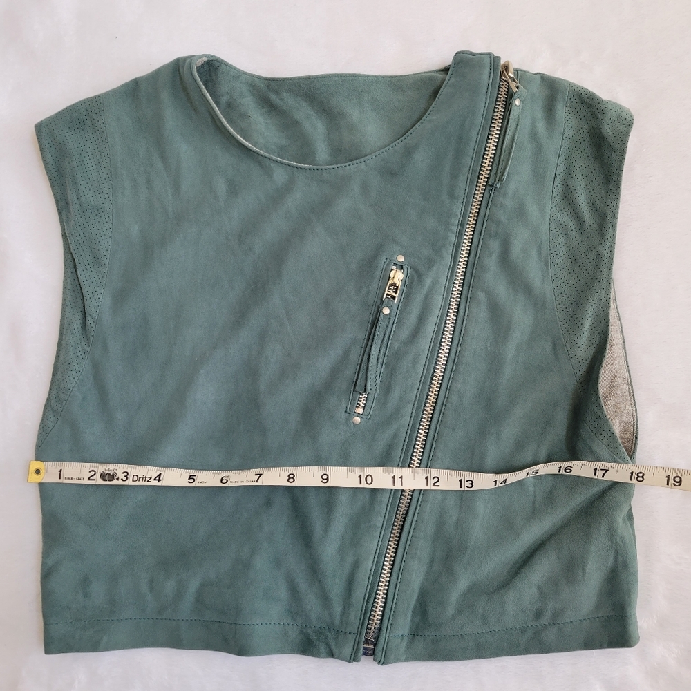 Iro‎ Suede Moto Asymmetrical Zip Front Vest - Picture 7 of 14